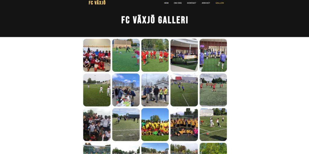 FC Växjö galleri — foton från lag, matcher och aktiviteter
